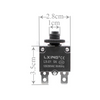 Thermal Overload Circuit Breaker Push Button Reset 6.3mm 125V/250V AC 5A | HW-15MB / HS-R01 فيوز ترميك