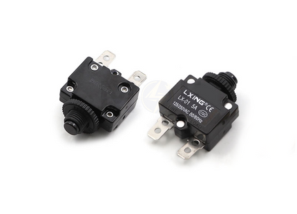 Thermal Overload Circuit Breaker Push Button Reset 6.3mm 125V/250V AC 5A | HW-15MB / HS-R01 فيوز ترميك