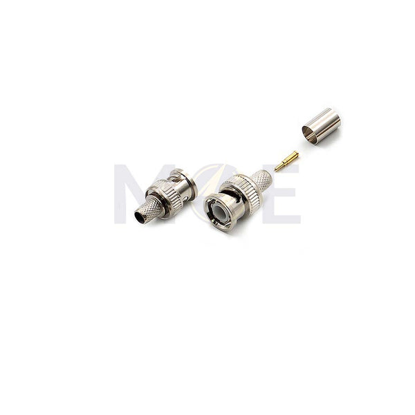 RF Coaxial Connector BNC Male Crimp for RG6 | K0108B فيش دكر كبس