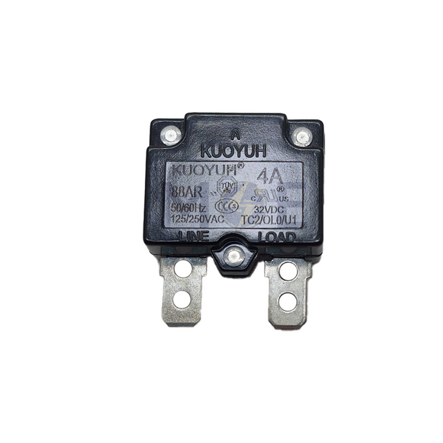 Kuoyuh Thermal Overload Circuit Breaker Automatic Reset 6.3mm 32V DC 125V/250V AC 4A | 88AR فيوز ترميك