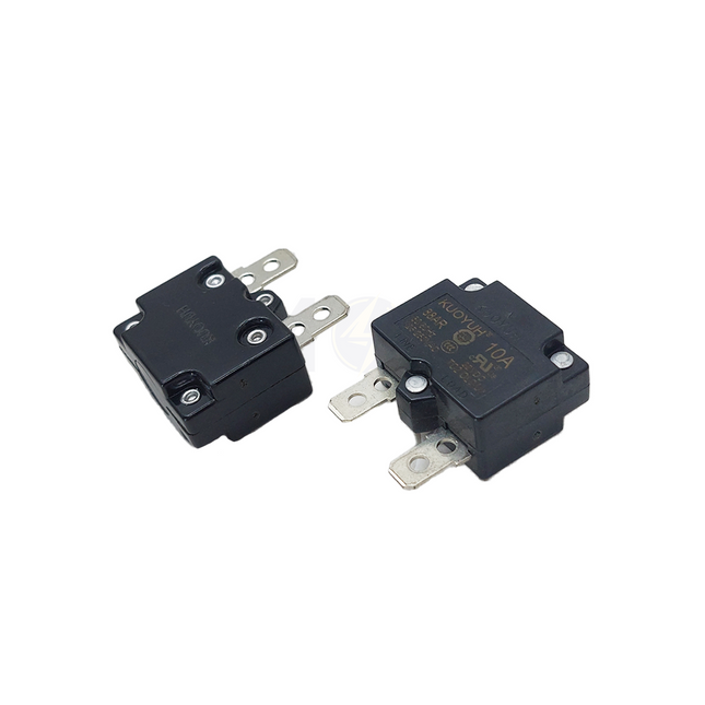 Kuoyuh Thermal Overload Circuit Breaker Automatic Reset 6.3mm 32V DC 125V/250V AC 10A | 88AR فيوز ترميك