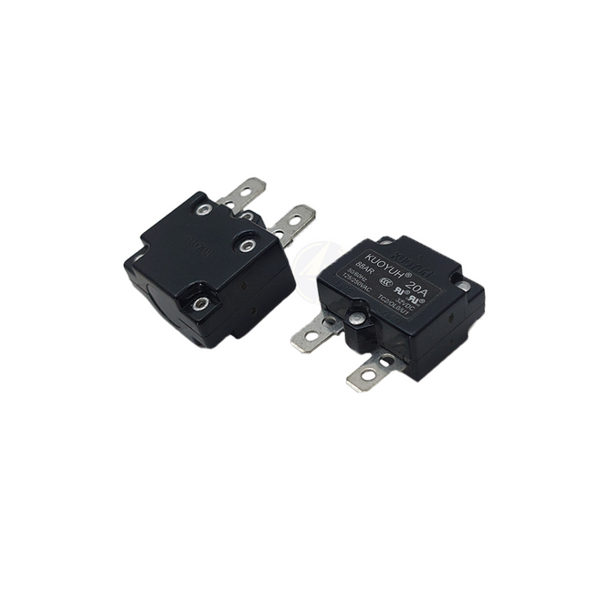Kuoyuh Thermal Overload Circuit Breaker Automatic Reset 6.3mm 32V DC 125V/250V AC 20A | 88AR فيوز ترميك