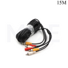 CCTV Camera Cable Extension 1x RCA M-M 1x BNC M-M 1x DC 5.5x2.5mm M-F 15mt كابل كاميرا جاهز
