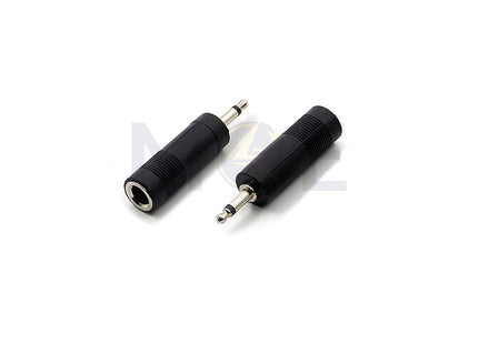 6.3mm Mono Female to 3.5mm Mono Male Jack Audio Adapter فيشة تحويلة ميكرو