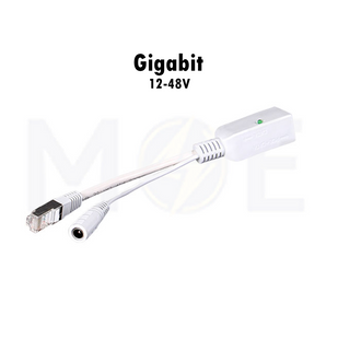 Gigabit POE Power Adapter Injector & Splitter DC Female 12-48V 10/100/1000M