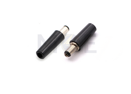 Male DC Barrel Plug Connector 5.5×2.1×9.5mm Bakelite فيش دي سي دكر تلحيم