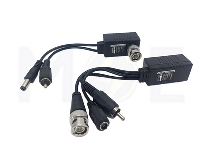 CCTV Passive Video Balun Connector transmitter / Receiver / Audio / BNC TO RJ45 TO BNC Connector