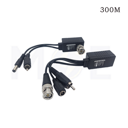 CCTV Passive Video Balun Connector transmitter / Receiver / Audio / BNC TO RJ45 TO BNC Connector