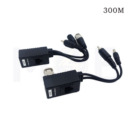 CCTV Passive Video Balun Connector transmitter / Receiver / Audio / BNC TO RJ45 TO BNC Connector