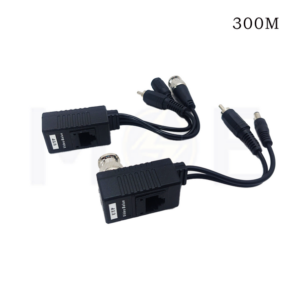 CCTV Passive Video Balun Connector transmitter / Receiver / Audio / BNC TO RJ45 TO BNC Connector
