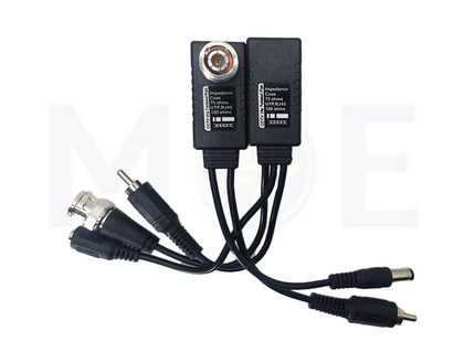 CCTV Passive Video Balun Connector transmitter / Receiver / Audio / BNC TO RJ45 TO BNC Connector