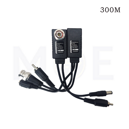 CCTV Passive Video Balun Connector transmitter / Receiver / Audio / BNC TO RJ45 TO BNC Connector
