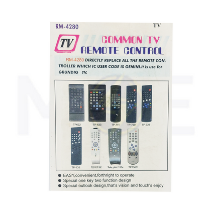 Huayu Universal TV Remote control For Grundig CRT TVs RM134-1 | RM-4280