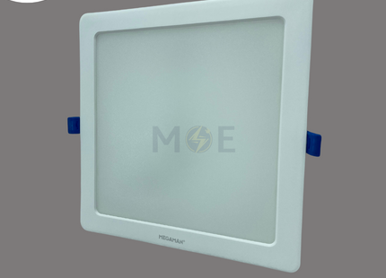 MEGAMAN LED Downlight/ Panel Light White Ceiling Flush Mounted Square Daylight 6500K 1920Lm 20cm 24W | MQTL1119F24W | سبوت ليد مربع مخفي بدون ترانس ابيض دايلايت