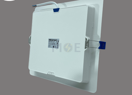 MEGAMAN LED Downlight/ Panel Light White Ceiling Flush Mounted Square Daylight 6500K 1920Lm 20cm 24W | MQTL1119F24W | سبوت ليد مربع مخفي بدون ترانس ابيض دايلايت