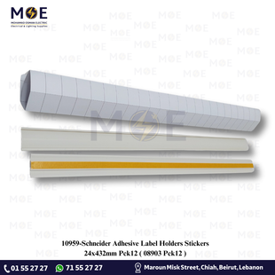 Schneider Adhesive Label Holders Stickers 24x432mm Pck12 | 08903 Pck12 | ستيكرز تابلو تلزيق