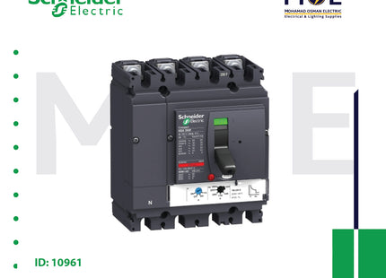 Schneider MCCB TM250D NSX250B 4P 3D 36KA 250A Black | LV431640 | دجنتور صناعي ثلاثة فاز مع نتر عياري