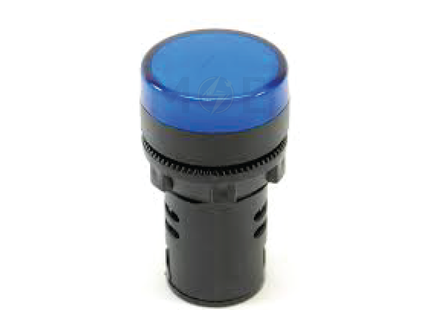 ORIENT Pilot Light / signal Lamp Blue AC/DC 12V 22mm | Temoin 22mm AD22-12V BL | لمبة اشارة ازرق