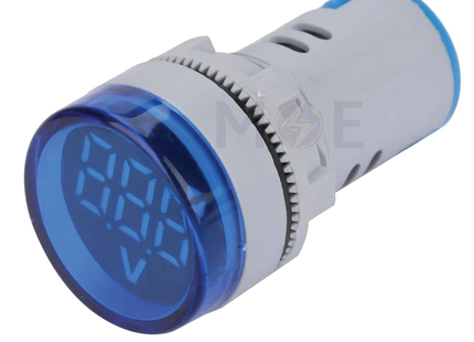 CuperA+ Signal Lamp Volt Panel Mount Blue 12-500V AC 22mm | AD101-22VM-BL | لمبة اشارة فولت ازرق