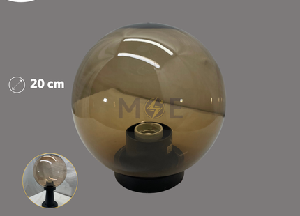 Orient Post Top Sphere Light Amber E27 20cm | NF1801 200 | بول عسلي