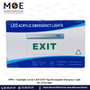 Cuperlight Acrylic LED EXIT Sign Rectangular Emergency Light 3W | EXIT1803