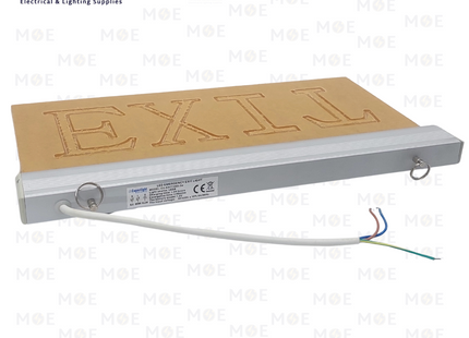Cuperlight Acrylic LED EXIT Sign Rectangular Emergency Light 3W | EXIT1803 | امرجانسي ليد اشارة خروج مستطيل