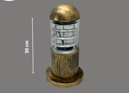 Cuperlight Outdoor Decorative Bollard Light Bronze E27 30cm | YW-5102-300/BG | غلوب تصوينة برونز