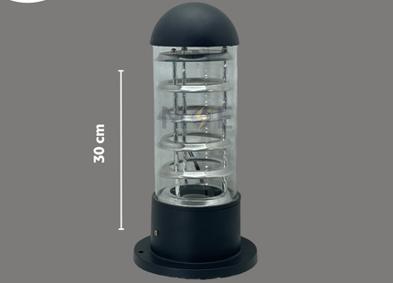Oranos Outdoor Decorative Bollard Light Black E27 30cm | 181-H30 | غلوب تصوينة اسود