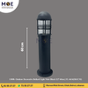 Outdoor Decorative Bollard Light Matt Black E27 60cm | FL 6614(H61CM) | غلوب تصوينة اسود ناشف