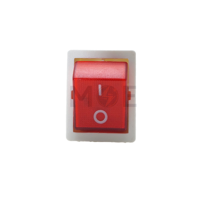 AY-KA Rocker Switch Square Red 0-1 ON-OFF 4-Screw Terminal 16A 250VAC 28x28x21mm | S12311 مفتاح دفاية عريض برغي احمر