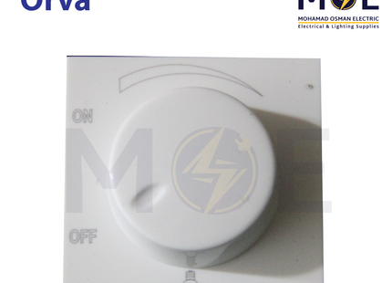 Orva Dimmer Switch white 2module 1000W | MS30246 | ديمر ضو ابيض