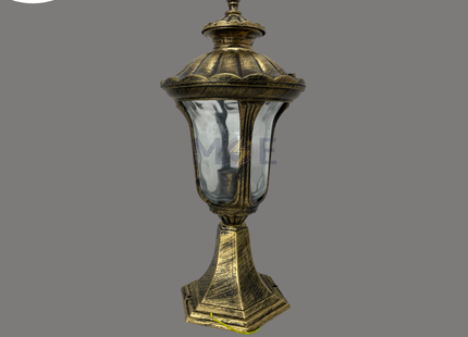 Outdoor Lantern Pedestal Light Bronze E27 40cm | AT-8203S-S | فانوس تصوينة برونز