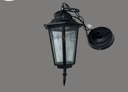 Outdoor Hexognal Lantern Pendant Light Small Hexagonal Black E27 | FL5009-S1 | فانوس تنزيلة مسدس صغير اسود