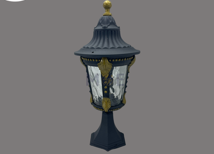 Cuperlight Outdoor Lantern Pedestal Light Black E27 50cm | FL5184S1(M) | فانوس تصوينة اسود