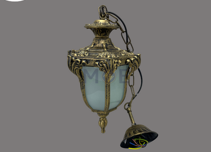 Outdoor Lantern Pendant Light Small Bulk Bronze E27 | AT-10913H-S | فانوس تنزيلة صغير برونز