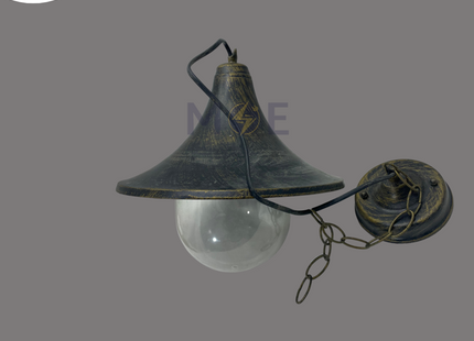 Cuperlight Outdoor Berna Lantern Pendant Light Small Circular Bronze E27 | KX-3303 H | فانوس تنزيلة برونز