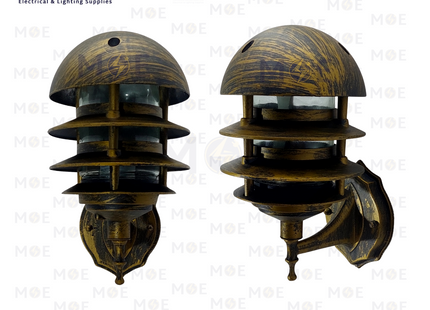 Outdoor Lantern Wall Light Bronze E27 30cm | FL3023A | فانوس حائط برونز