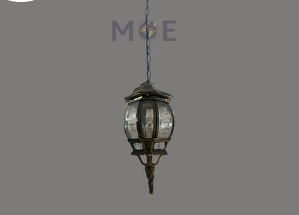 Outdoor Lantern Pendant Light Small Bulk Bronze E27 | FL5003S4(S) | فانوس تنزيلة منفخ صغير برونز