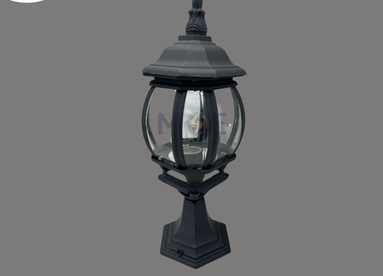 Cuperlight Outdoor Lantern Pedestal Light Black E27 44cm | YW-3208S-ST | فانوس تصوينة منفخ صغير اسود