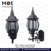 Outdoor Lantern Wall Light Black E27 50cm | FL5001D(S)BK