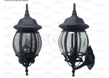 Outdoor Lantern Wall Light Black E27 40cm | FL5003B(M) BK | فانوس حائط اسود