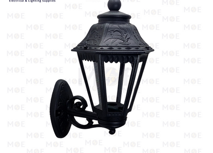 Cuperlight Outdoor Lantern Wall Light Black E27 40cm | M115W5UP BK | فانوس حائط اسود عضم