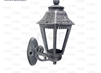 Cuperlight Outdoor Lantern Wall Light Silver E27 40cm | M115W5UP BS | فانوس حائط فضي عضم