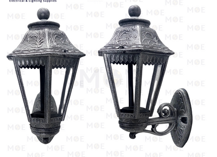 Cuperlight Outdoor Lantern Wall Light Silver E27 40cm | M115W5UP BS | فانوس حائط فضي عضم