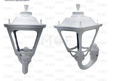 Cuperlight Outdoor Lantern Wall Light White E27 50cm | M116WUP WH | فانوس حائط ابيض عضم