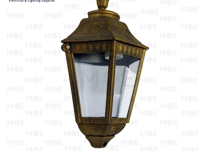 Cuperlight Outdoor Lantern Wall Light Bronze M117 E27 35cm | M117 BG | فانوس حائط عضم برونز مسح