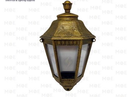 Cuperlight Outdoor Lantern Wall Light Bronze M117 E27 35cm | M117 BG | فانوس حائط عضم برونز مسح