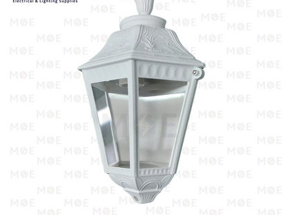 Cuperlight Outdoor Lantern Wall Light White E27 35cm | M117 WH | فانوس حائط عضم ابيض مسح
