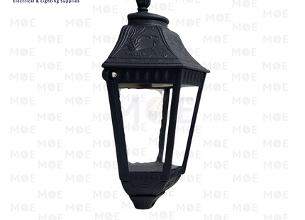 Cuperlight Outdoor Lantern Wall Light Black E27 35cm | M117 BK | فانوس حائط عضم اسود مسح