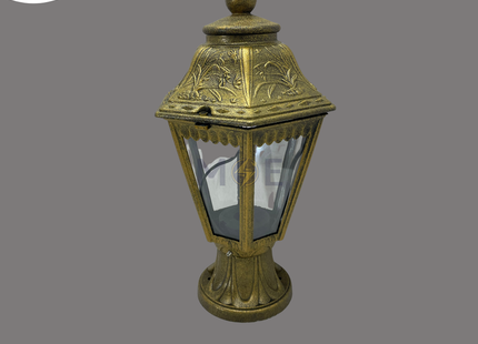 Cuperlight Outdoor Lantern Pedestal Light Bronze E27 40cm | M115AS-BG | فانوس تصوينة عضم برونز